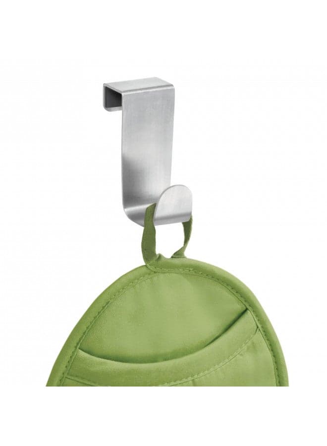 iDesign Forma Brushed Stainless Steel Over-The-Cabinet Storage Hook - 1" x 2.25" x 3"