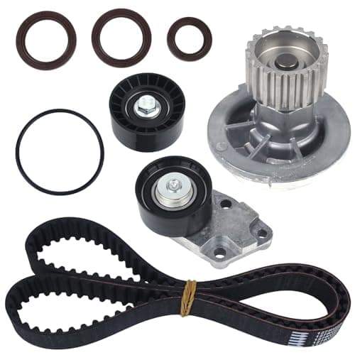 PAROD Timing Belt Kit with Water Pump Fit for 2004-2008 Chevy Aveo, 2006-2008 Aveo5 1.6L L4#TCK335, TCKWP335, TS26335, 130-1920