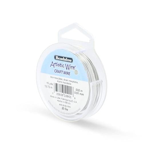 Artistic Wire, 20 Gauge Stainless Steel Craft Wire, 15 yd