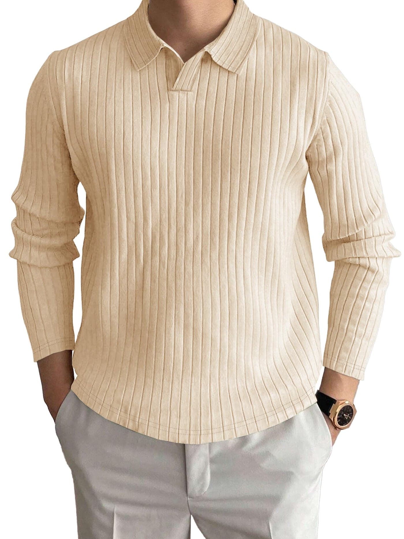 Noble Monk Relax Fit |Textured| Lycra | Polo Neck T-Shirt Teal Melange