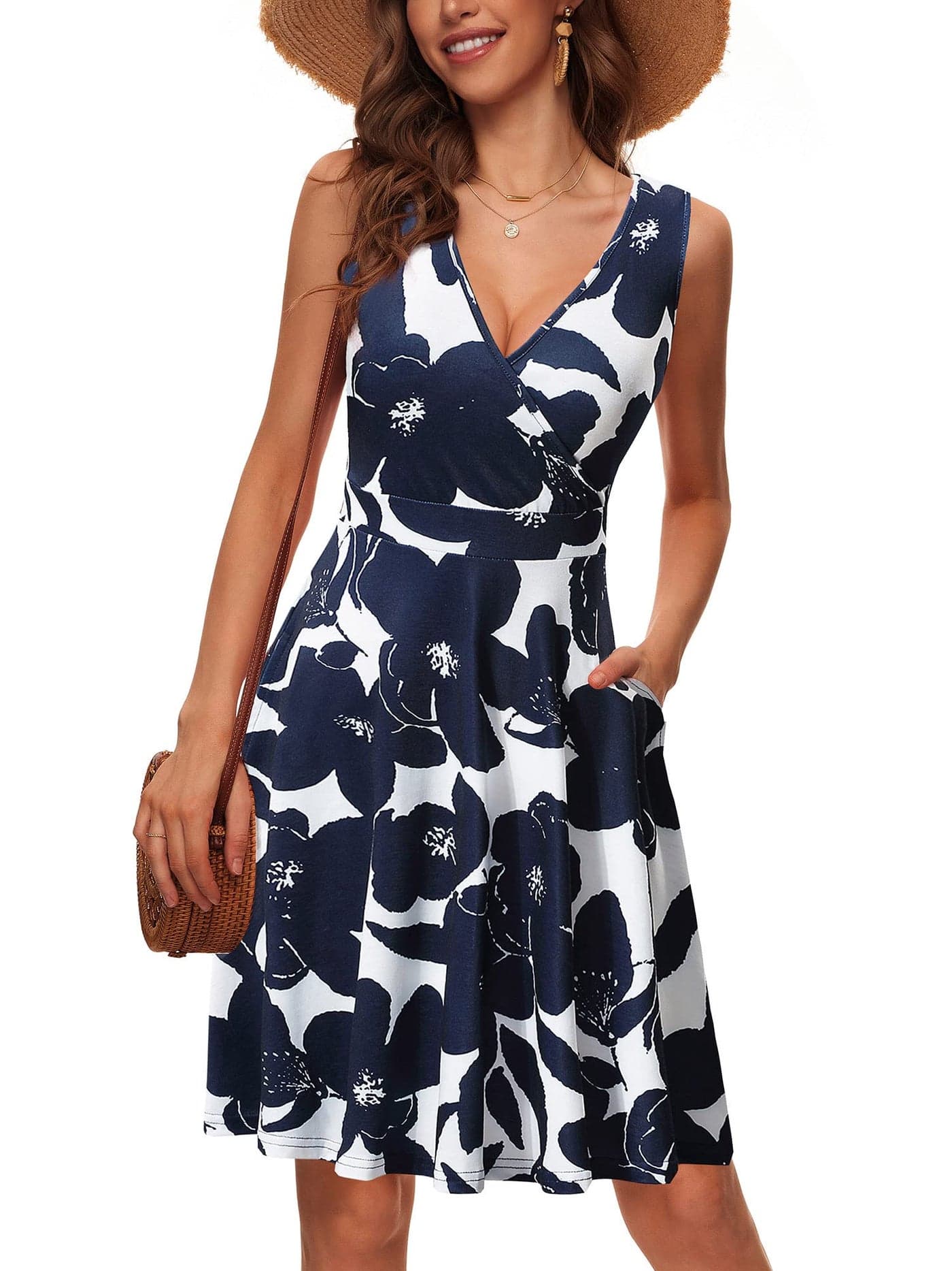 GUBERRY Dresses for Women 2025 Short Floral Bridal Shower Homecoming Party Milk Maid Casual Travel Outfits for Women Summer Wedding Guest Dresses Sun Dresses
