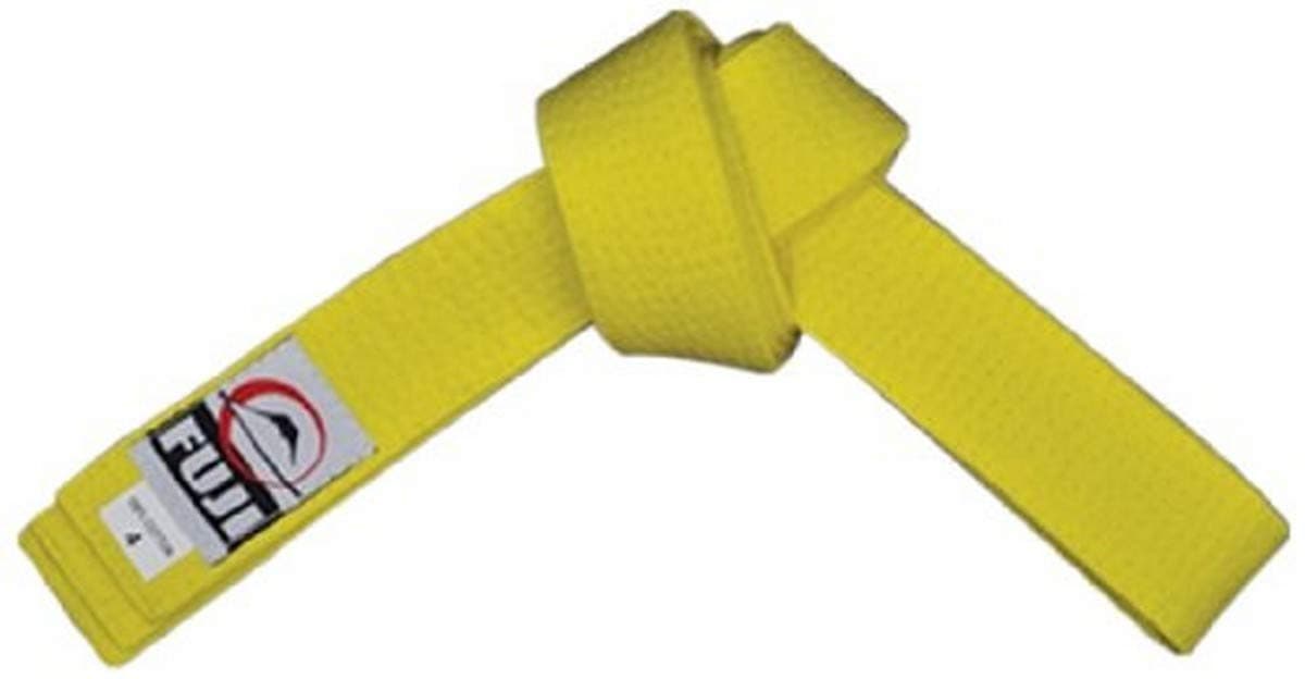 FUJI – Sports Belt, All-Purpose Martial Arts Belt, Judo Belt, Colorful Karate Belt, Durable MMA Belt , Yellow