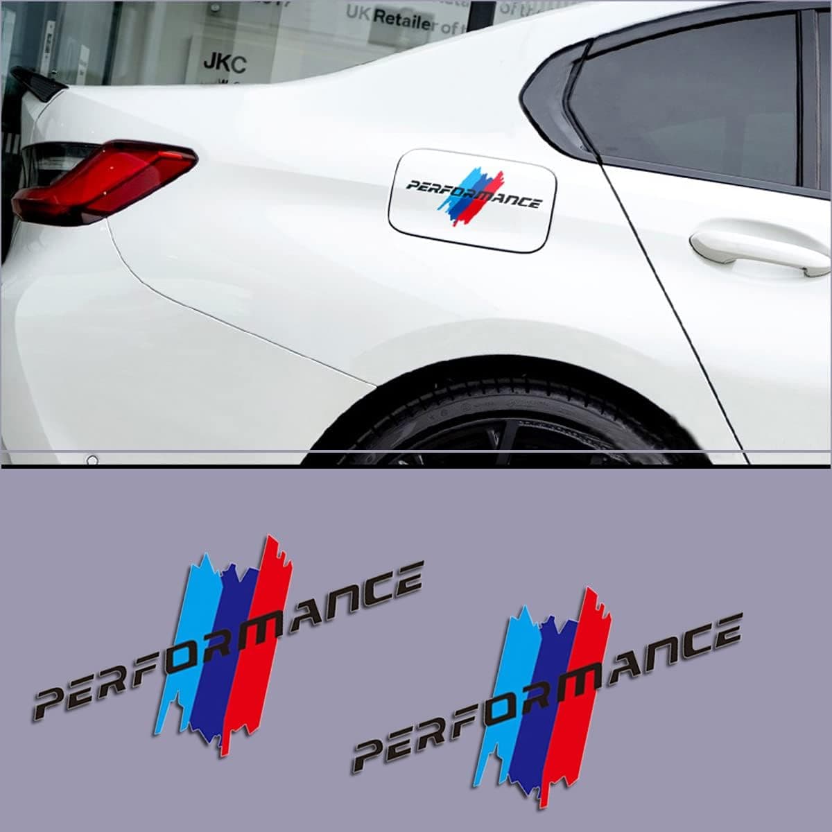 TULONGBAODAO Fuel Cap and Tail Sticker for BMW Series and X Models - Black