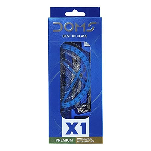 Doms X1 Premium Mathematical Drawing Instrument Box Best In Class Ensures Accuracy Perfection Geometry Box For Students Set of 10 Instruments