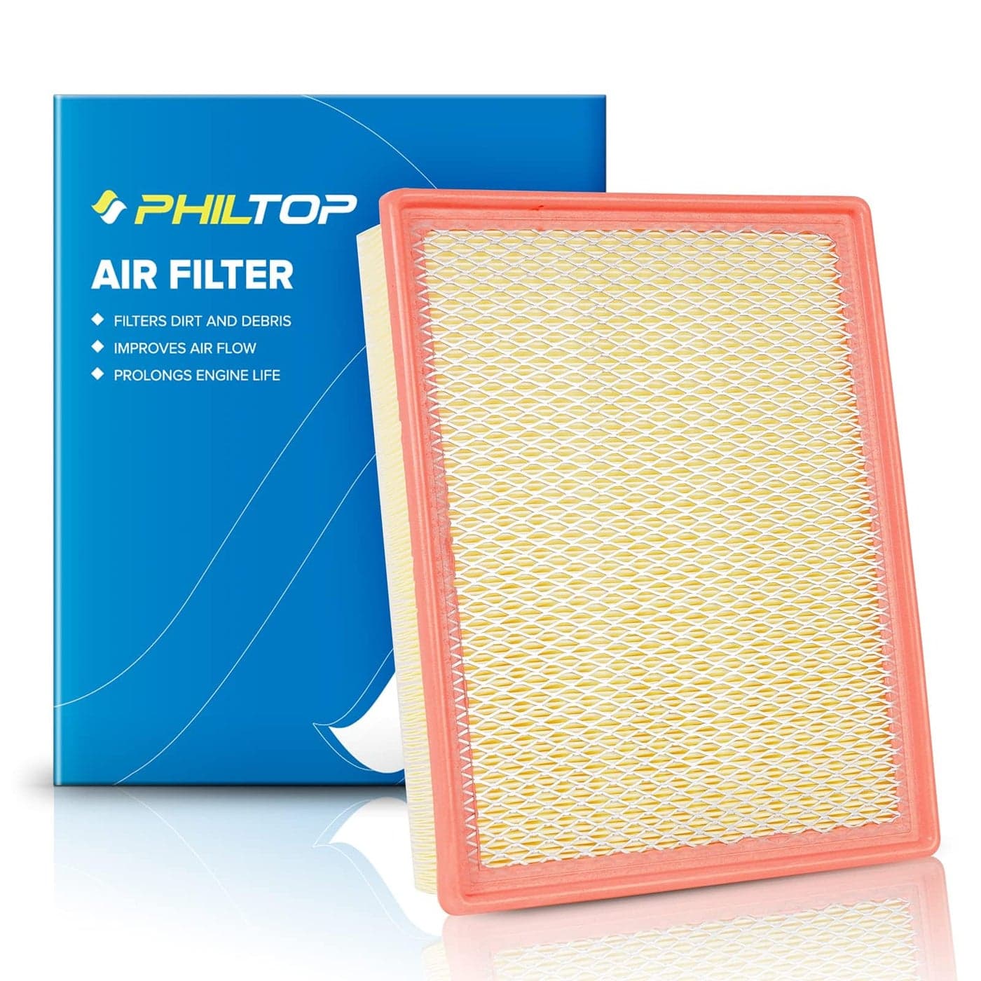 PHILTOP Engine Air Filter CA8755A Replacement for Cadillac Chevrolet and GMC Sierra 19992019 Silverado 19992019 SuburbanTahoeYukon 20002020 Avalanche 20022013 Flexible Panel