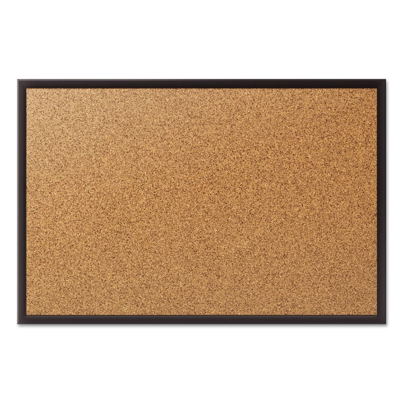 Quartet Cork Board Bulletin Board 2 x 15 Corkboard Black Frame 2301B