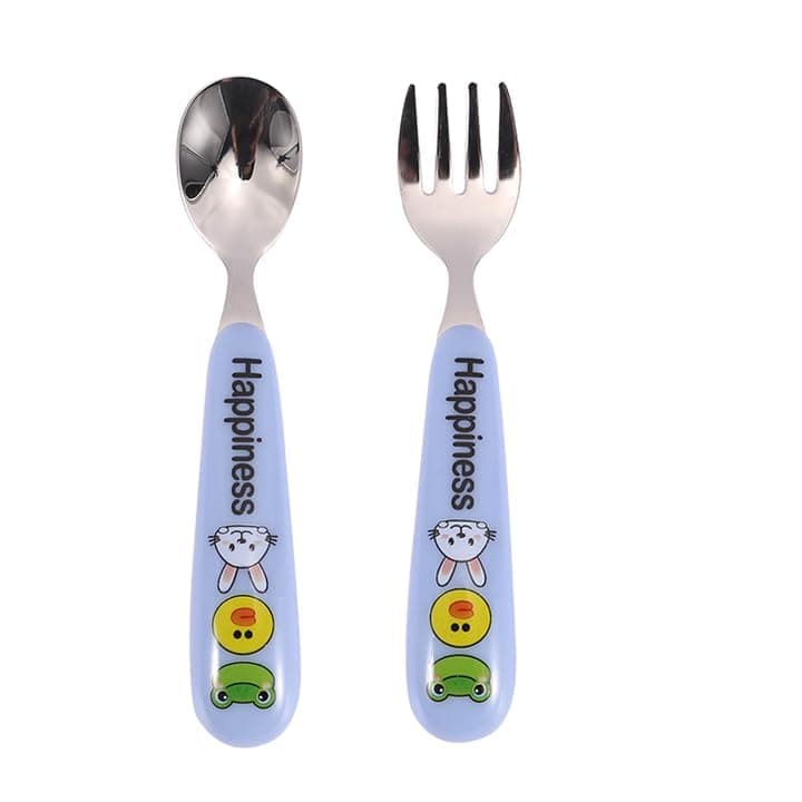 Greemito Toddler Utensils Set - BPA Free Kids Spoons and Forks - Childrens Safe Flatware Set Multi-Colour