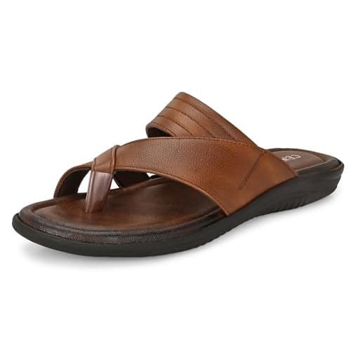 Centrino Sandal for Men | Enhanced Grip Insole for Superior Stability | Modern & Stylish Design with Adjustable Straps | Lightweight & Comfortable Footwear for All-Day Wear 9771_TAN_11 UK