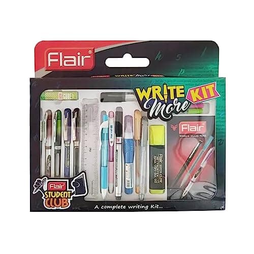 FLAIR Student Club Creative Series Write More Kit | Combination Smart Kit for Your Creative Need | Stationery & Office Smart Kit Gift Set | Pack of 1