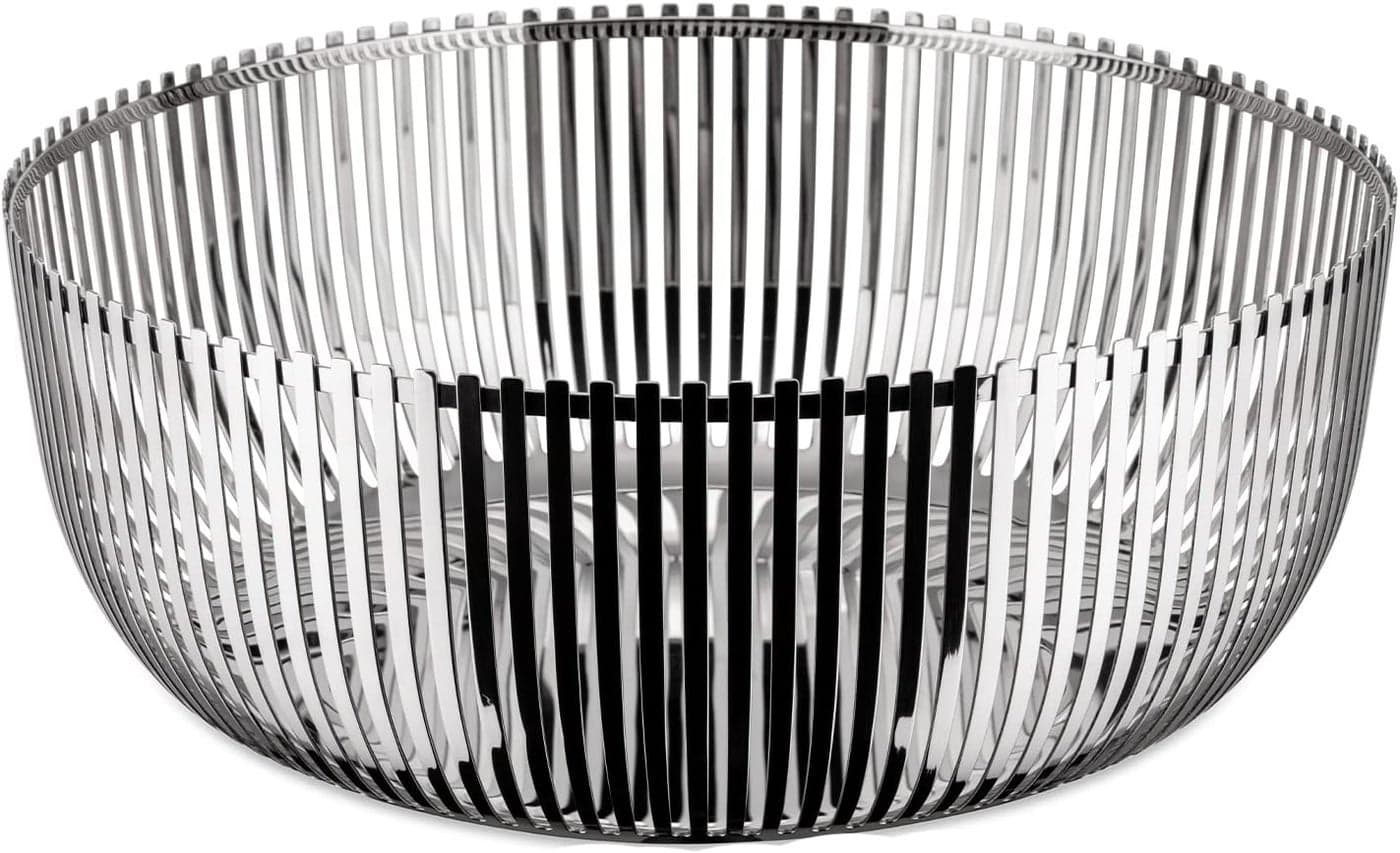 Alessi Fruit Bowl in 1810 Stainless Steel Mirror Polished Silver
