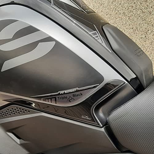 Resin Bike Motorcycle 3D Stickers Compatible with BMW R 1250 GS Triple Black 20212024 Knee Side Protections from Bumps and Scratches Pair of Resin Stickers Made in Italy