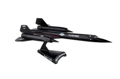 SR-71 Blackbird Die-Cast Metal Model – 1:200 Scale Strategic Reconnaissance Aircraft Replica with Display Stand, Highly Detailed, 6.2” Length x 3.2” Wingspan, Adult Collectible Ages 14+