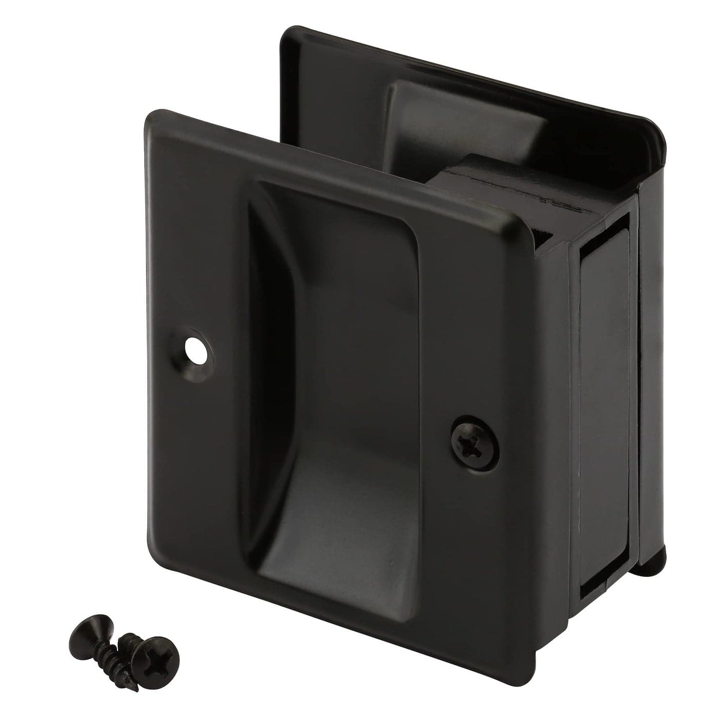 PrimeLine N 7577 Pocket Door Passage Pull Matte Black Finish Single Pack