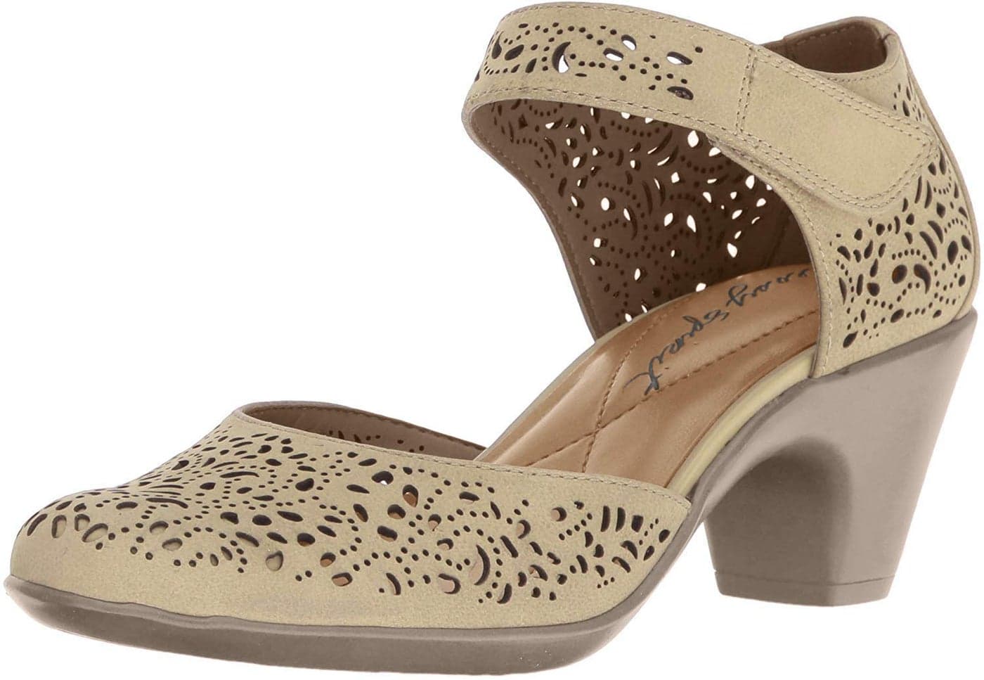 Easy Spirit womens Cindie Pump, Natural Nubuck, 8.5 US