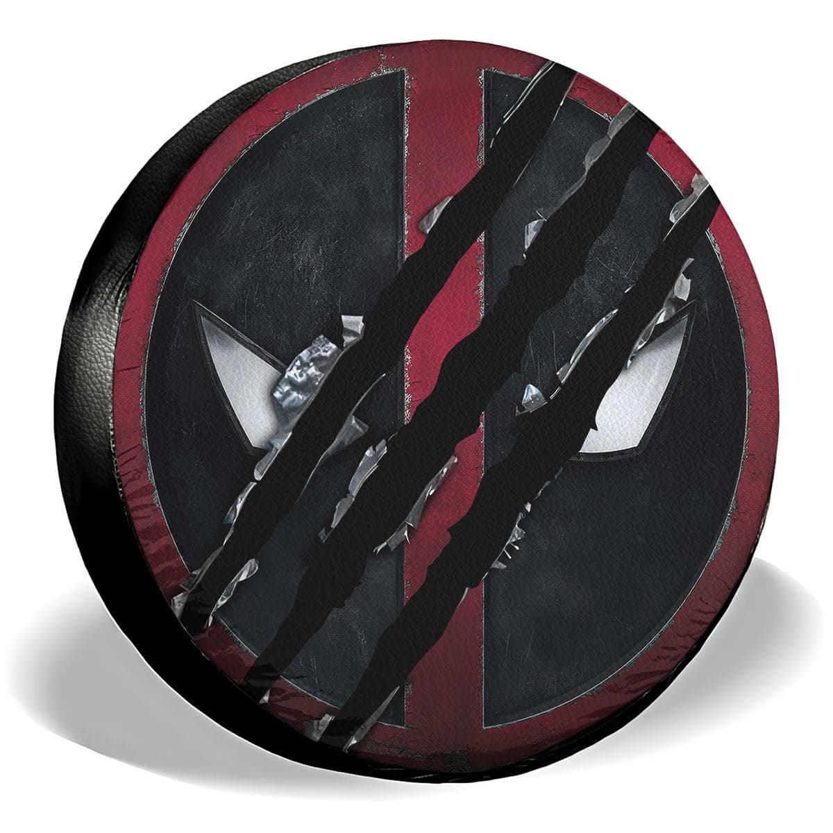 GENANY Mercenary and Clawed Hero Size 16 Premium PVC Leather Spare Tire Cover Universal Fit Tire Cover for Trailer RV Camper Waterproof Tire Cover for Trailer Jeep Tire Cover with No Camera Hole
