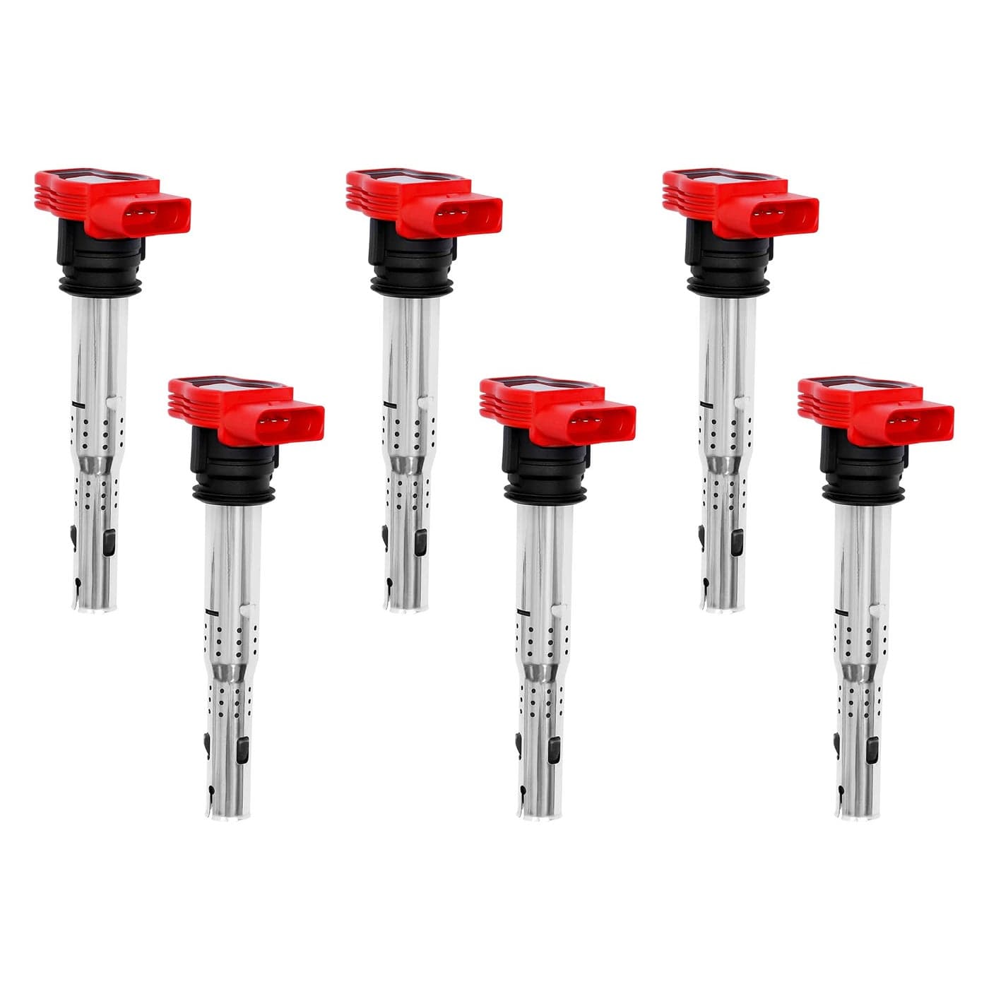 Ignition Coil Pack 6pcs Compatible with Audi A4 A5 A6 Q5 Q7 R8 S4 S5 Volkswagen Touareg 30L 32L 42L 52L More Replaces 06E905115E UF529 06E905115F