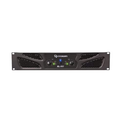 Crown Two-channel-300W at 4Ω Power Amplifier, Black, 300-Watts (XLi800)