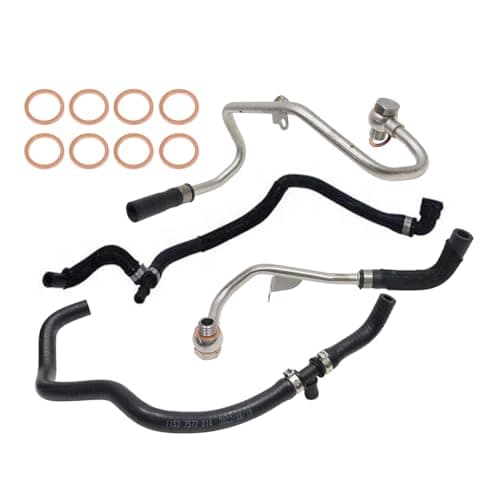 MUNIK 11537577013 Turbo Coolant Hose Line Radiator hose kit 20082018 For BMW F07 F06 F12 F13 F02 F04 E70 F15 E71 E72 F16 550i 650i 750i X5 X6 Replat 115375770141153757701511537578687
