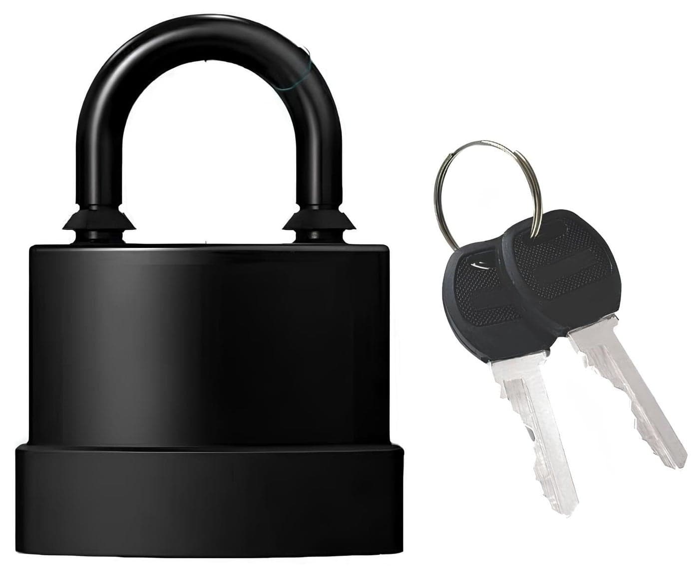 GION Heavy Duty Outdoor Waterproof Padlock Weatherproof RustProof Steel Lock with Keys High Security for Shed Garage Garden Gate Door Chain 1Pcs 55mm with 4 Keys
