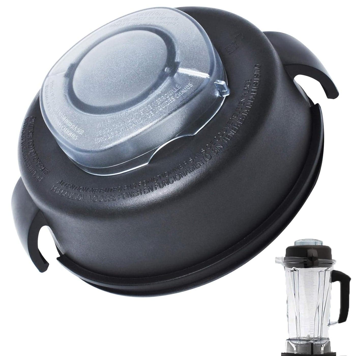 2Part Lid and Plug Fit for Mixer 52005000Blender Replacement Lid Parts Compatible with 64Ounce High Profile Container Blender