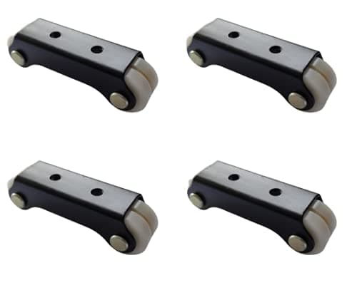 Caster Wheel Heavy Duty Double Bed Fix Castor Wheel 22 mm Brown 150 kg Load Capacity on Pack of 4 Wheels