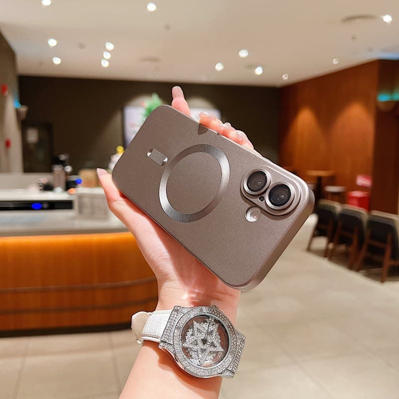LuxuryKase Premium Mag-Safe Case for iPhone 17 | Shockproof & Anti-Scratch Cover | Soft Silicone with Wireless Charging | Camera Lens Guard - Grey