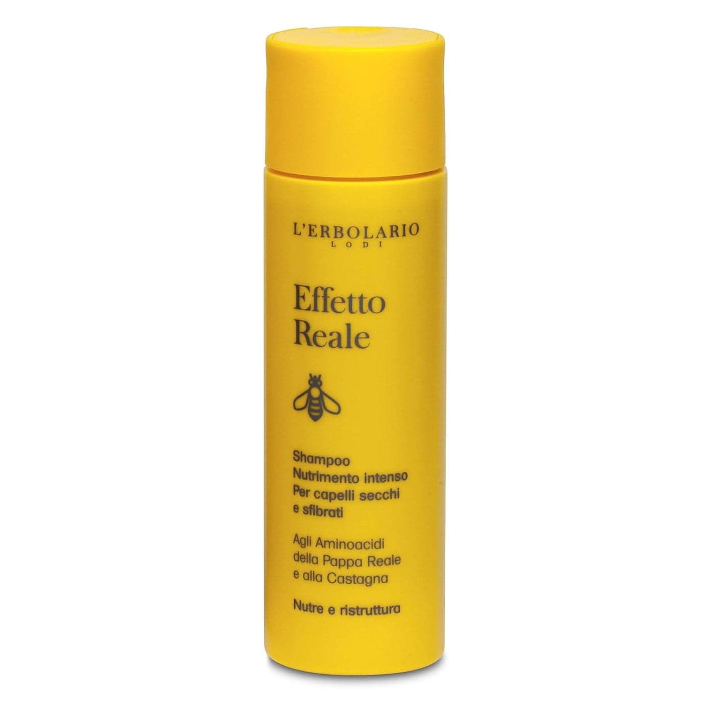 LErbolario Effetto Reale Intense Nourishment Shampoo Infused with Chestnut Honey Promotes Strong Roots Leaves Hair Easy to Comb Suitable for Dry and Brittle Hair Silicone Free 67 oz