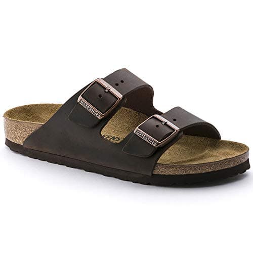 Birkenstock Unisex Arizona Leather Sandals, Brown