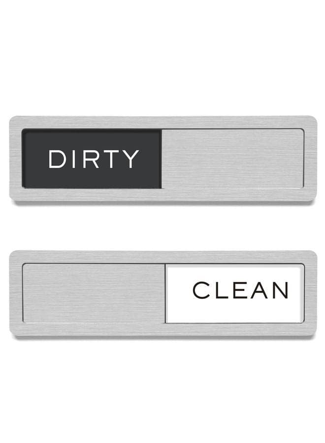 Dishwasher Magnet Clean Dirty Sign, Strong Magnet Non-Scratch Clean Dirty Magnet for Dishwasher, Easy to Read & Slide