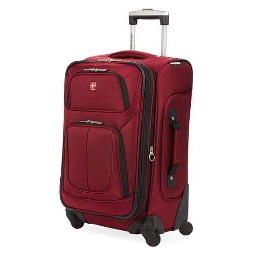 SwissGear Sion Softside Expandable Luggage, Burgundy, Carry-On 21-Inch