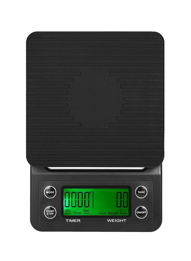 LCD Display Coffee Drip Scale Black