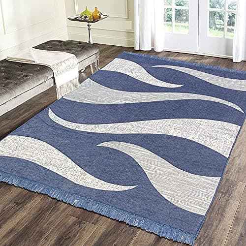 Sparrow World™ Premium Exclusive Chenille Living Room Carpet,Area Rug,Durries,BedCover II (ZRug-Grey)