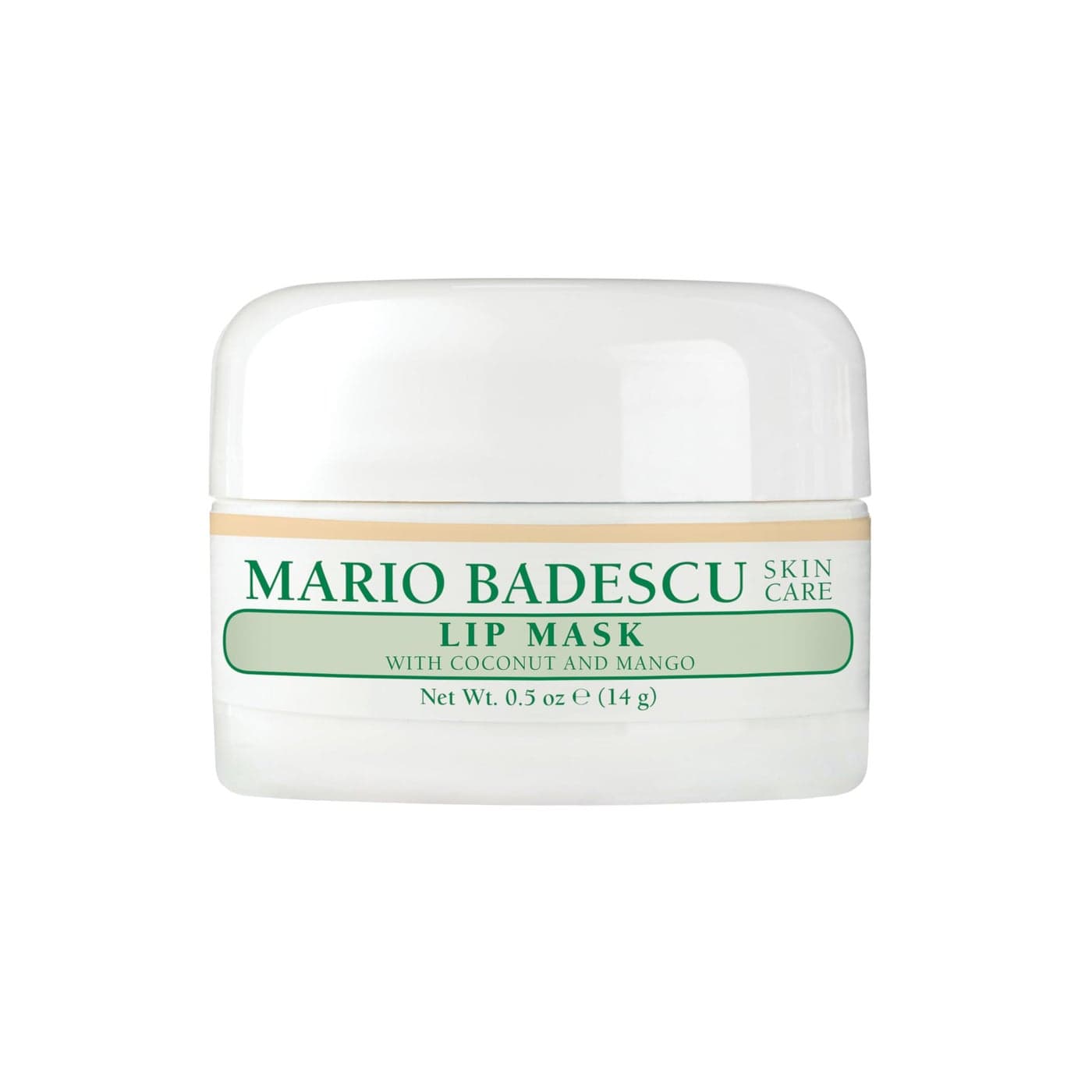 Mario Badescu Lip Mask with Coconut and Mango for All Skin Types Overnight Lip Treatment Enriched With Skin Softening Coconut Oil Sunflower Seed Oil and Hydrating Shea Butter 05 Ounces