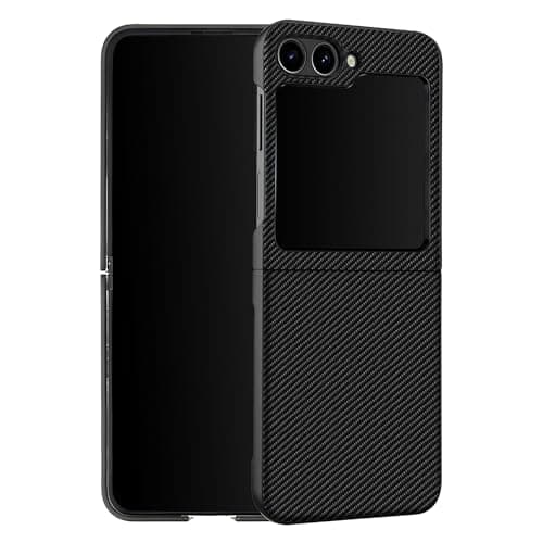 DailyObjects Carbon Fiber Case for Samsung Galaxy Z Flip 6 | Polycarbonate TPU Slim Back Cover | Anti Shock, Scratch Resistant | Sturdy Design | Full Body Protection | Wireless Charging