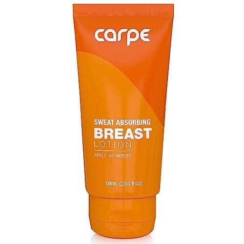 Carpe Sweat Absorbing Breast Helps Keep Your Breasts and Skin Folds Dry Sweat Absorbing Lotion Helps Control Under Breast Sweat Great For Chafing and Stain Prevention