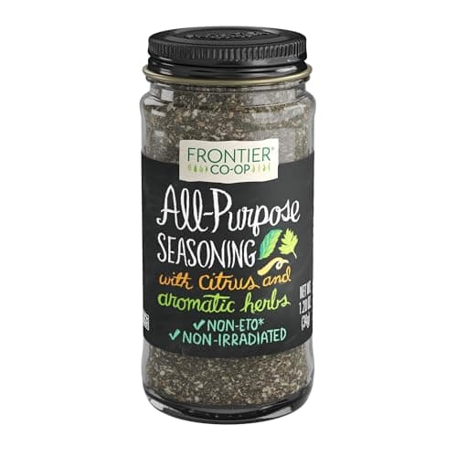 Frontier Coop AllPurpose Seasoning Onion Parsley Basil Lemon Peel Thyme Garlic and other Aromatic Spices Salt Free Kosher 12 Ounce Pack of 1