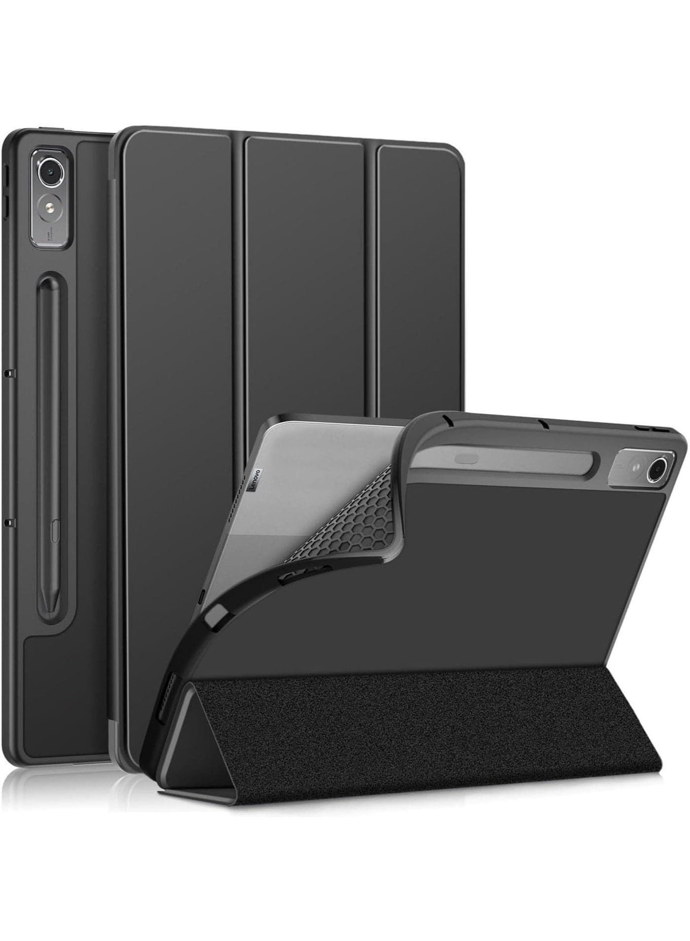 Smart Case Compatible with Lenovo Tab P12/Tab Pad Pro 12.7 Inch Tablet Case, Shockproof Soft TPU Case with Automatic Wake/sleep Magnetic Protection Tablet Cover