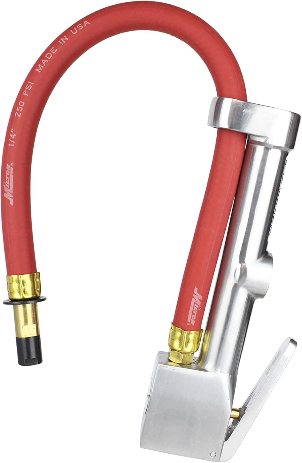 Milton S-504 Straight Head Air Chuck Inflator Gauge with 15 Inch Hose