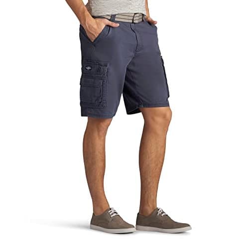 Lee mens Dungarees New Belted Wyoming cargo shorts, Sporting Blue, 30 US