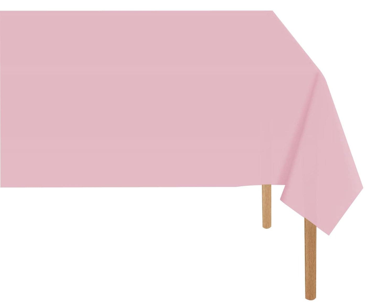 RCFFDL Light Pink Plastic Tablecloth 2 Pack 54 x 108 inch Dining Table Cover for Rectangle Table Pale Pink Disposable Tablecloths for Decor Parties Birthday Bridal Shower Wedding