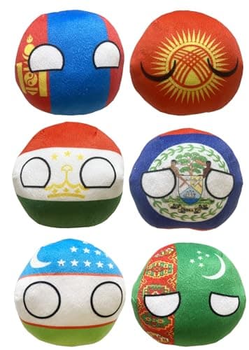 Raclove 6PC Countryballs Plushies Soft Educational National Character Toys Your Collection of Countryball and Polandball Plushies 15MNBZUZTMKGTJ