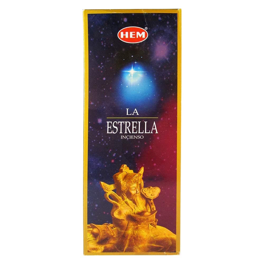 The Star Box of Six 20 Stick Tubes HEM Incense