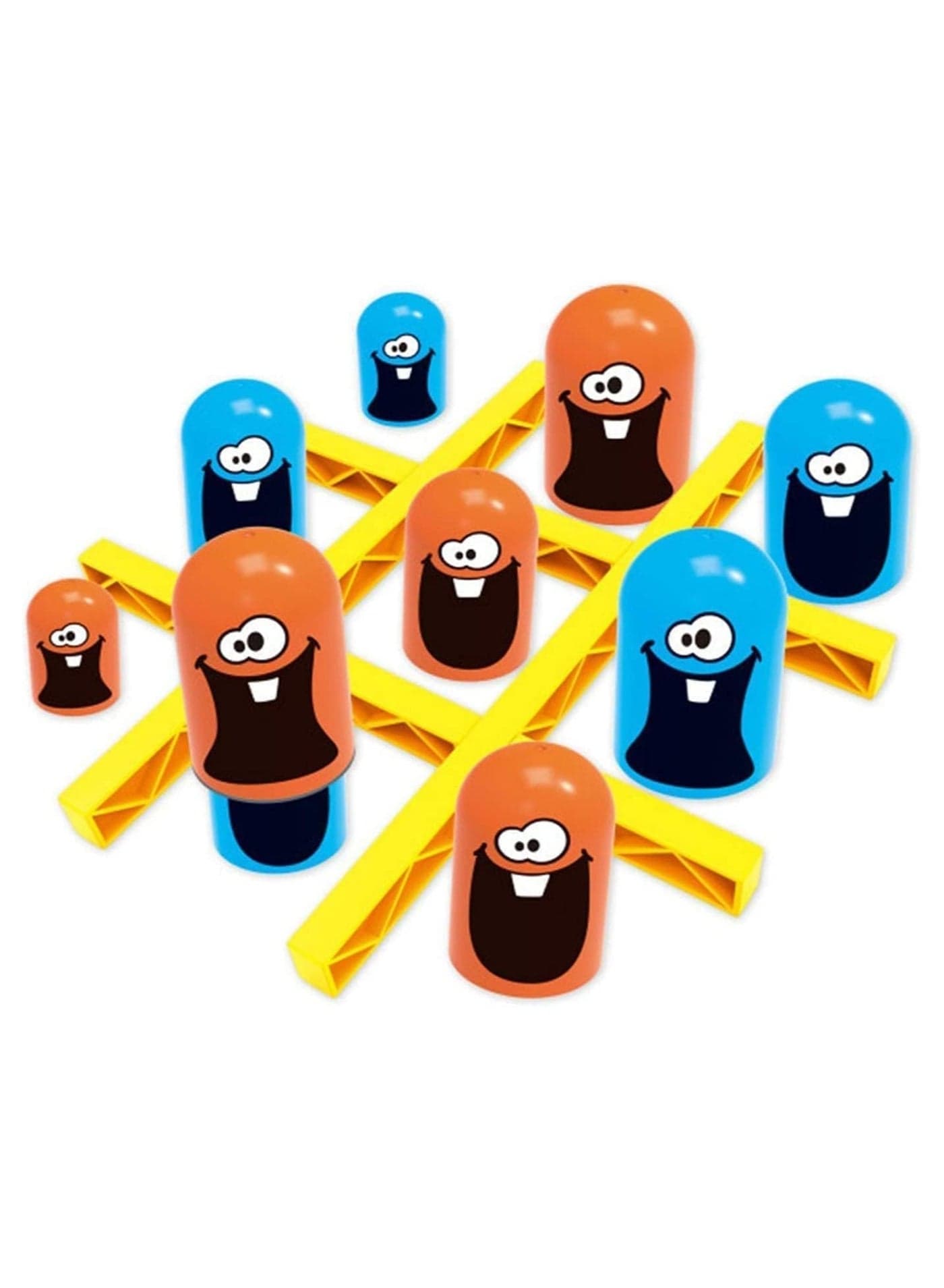 Tic Tac Toe Game, Blue Orange Board Game Indoor, Parent Child Early Education Family Interactive Board Game, Easy to Learn, Enhanced Family Connection, for Parties, Family Gatherings