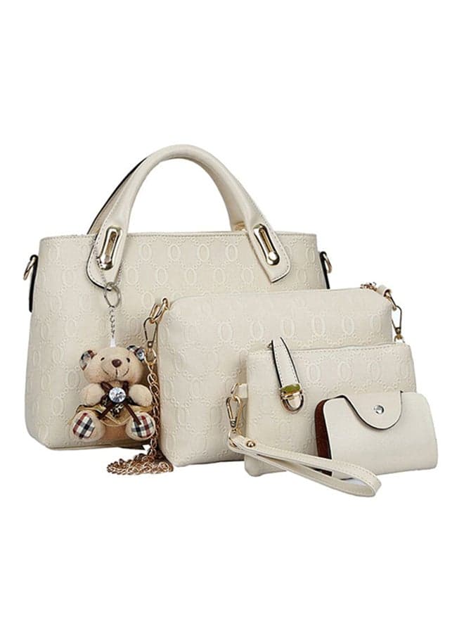 4-Piece Composite Bag Set White
