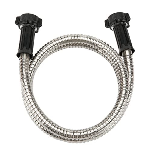 Yanwoo 304 Stainless Steel 5 Feet Short Garden Hose with Female to Female Connector Water Hose Metal Hose Heavy Duty Outdoor Hose 5ft