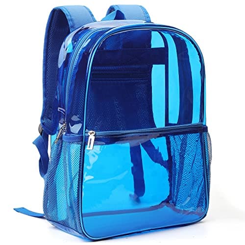 Neurora Clear Backpack Heavy Duty TPU Transparent Backpack for Sports,Work,Security Travel.