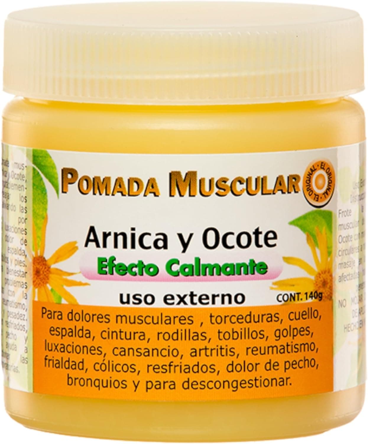 Arnica and Ocote Muscle Ointment Calming Effect 140grs.