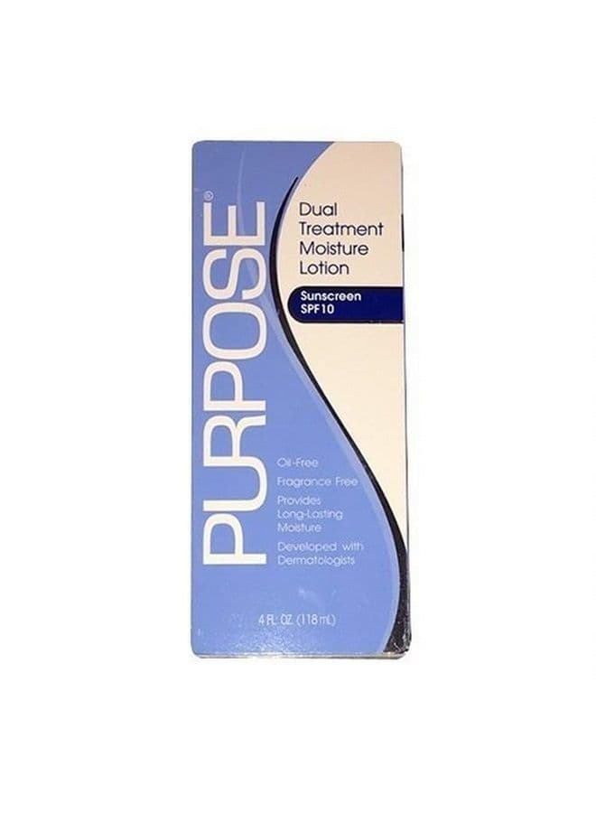 PURPOSE Dual Treatment Moisture Lotion, SPF 10,4 Fl Oz (Pack of 3)