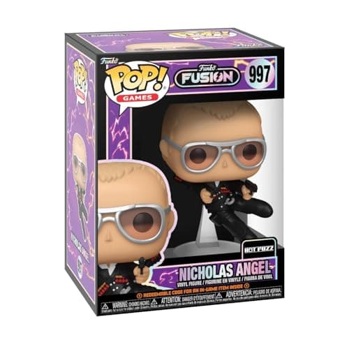 Funko POP Games Fusion Nicholas Angel Hot Fuzz Collectable Vinyl Figure Gift Idea Official Merchandise for Kids Adults Video Games Fans Model Figure for Collectors and Display