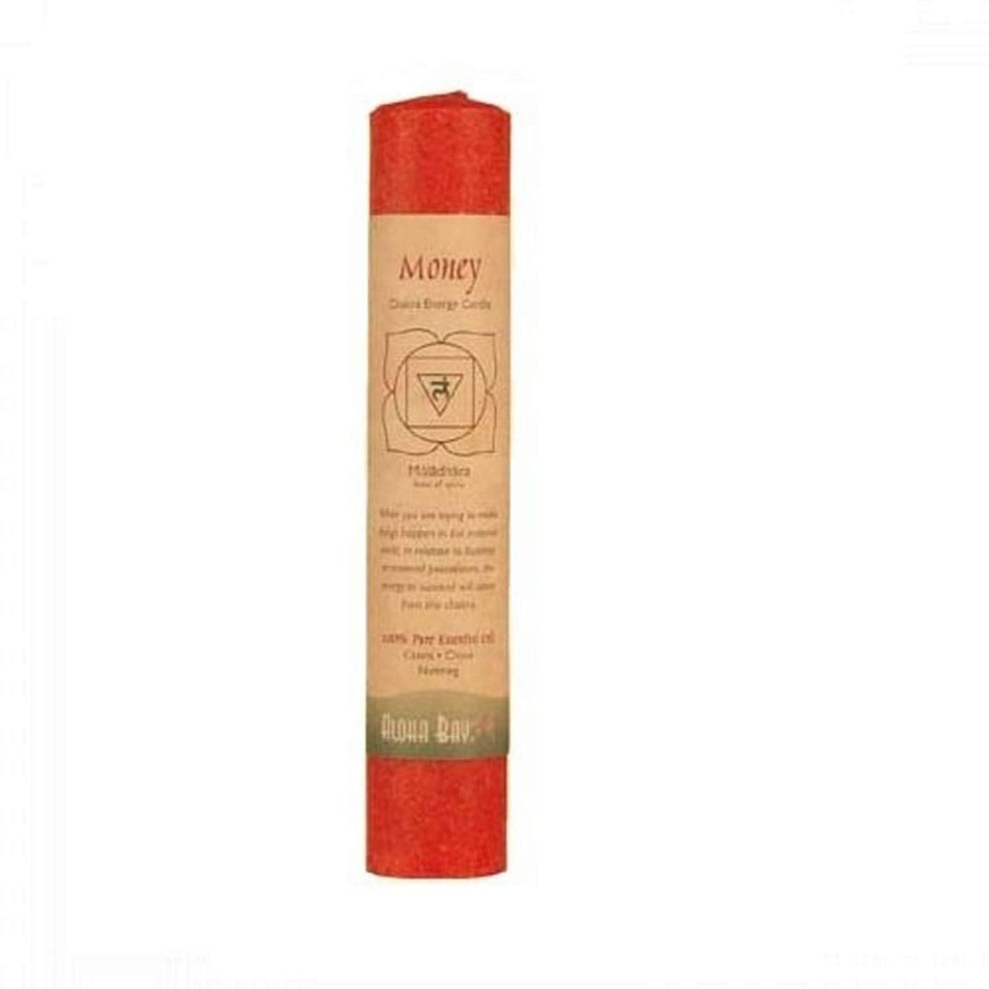 Aloha Bay Chakra Pillar Candle 8Inch Red